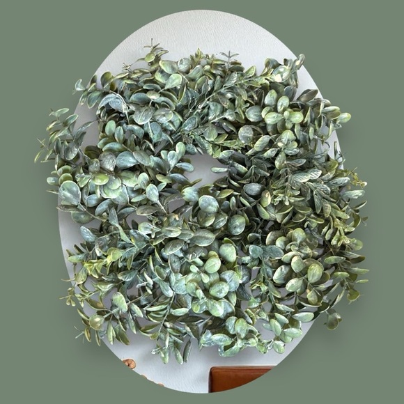 National Tree Company Elegant Green Faux Eucalyptus Wreath For Home Decor - Picture 4 of 5